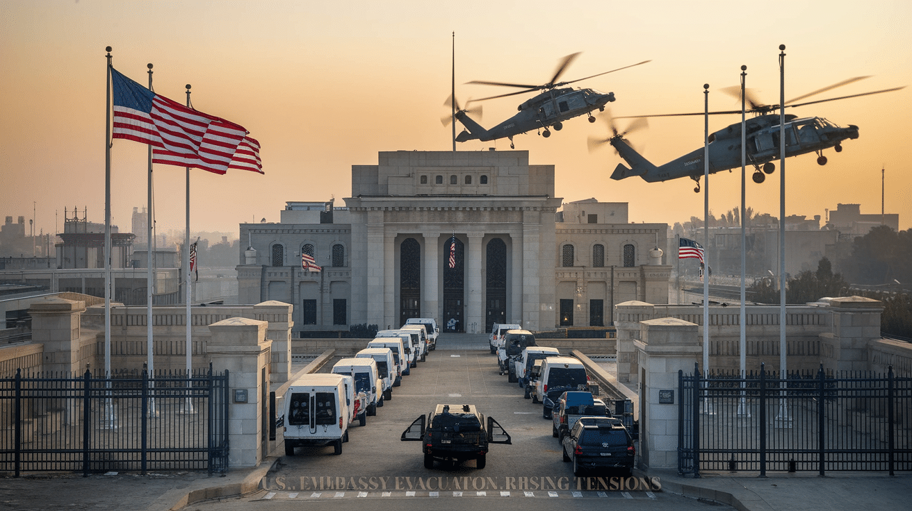 U.S. Orders Partial Embassy Evacuation in Iraq Amid Rising Tensions with Iran