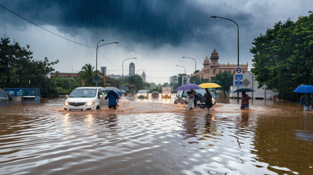 Heavy Rainfall Hits Mumbai